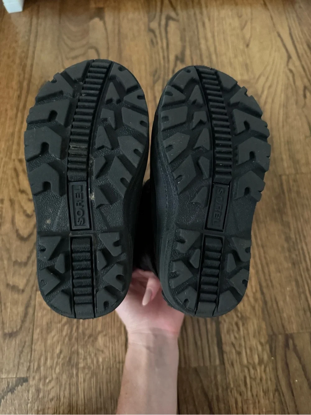 Sorel Kids Black Insulated Rain & Snow Boots with Faux Fur Cuff